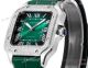 Swiss Copy Cartier Women Santos Green Leather watches THB Miyota-9015 (9)_th.jpg